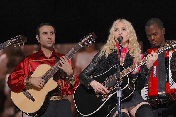Vadim Kolpakov with Madonna at the Sticky & Sweet tour